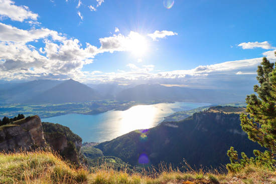 mountain view over Switzerland